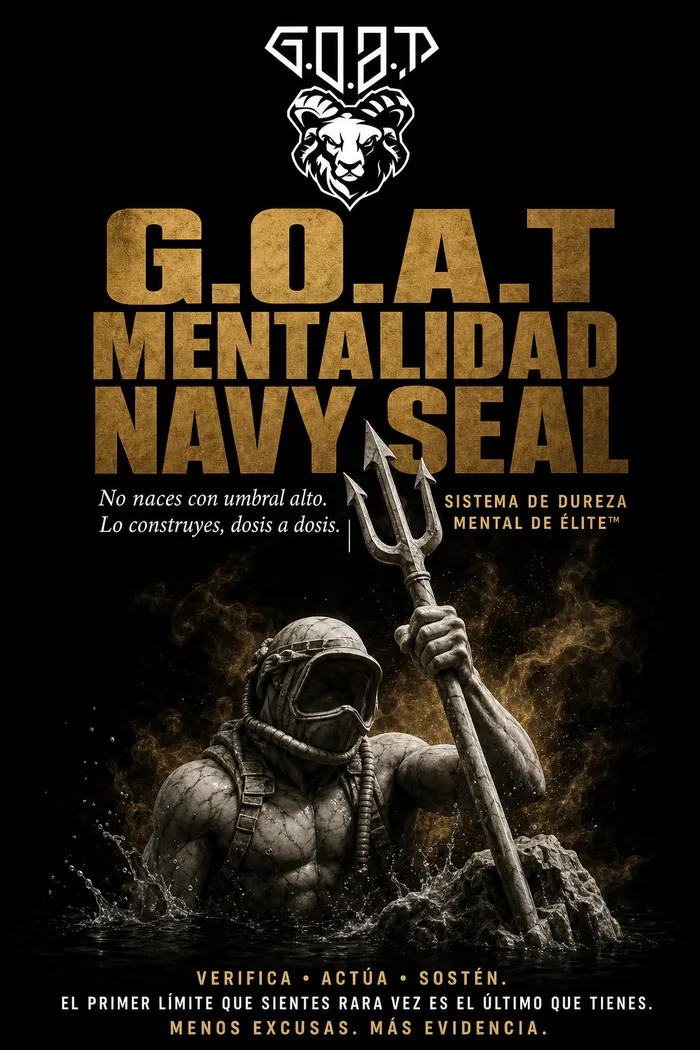 Portada de G.O.A.T Mentalidad Navy SEAL